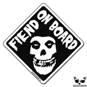 FIEND ON BOARD - MISFITS - STICKER
