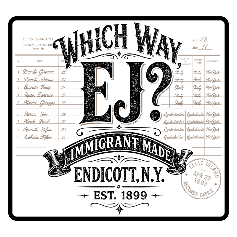 WHICH WAY, EJ? - STICKER